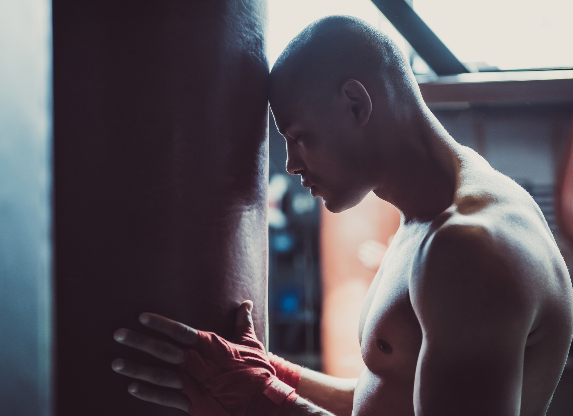 Afro American boxer